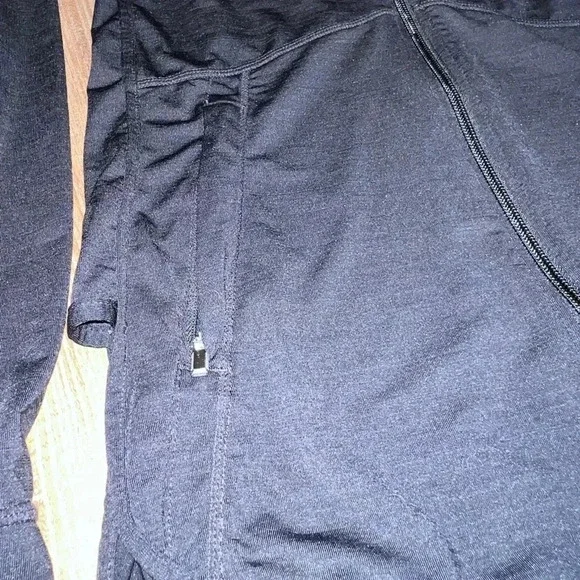 #0075 Athleta Full Zip Hoodie, Black, Size XS - Picture 3 of 9